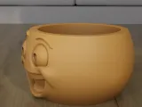 Cute Smiley Happy Face Planter and Character Pot STL-3