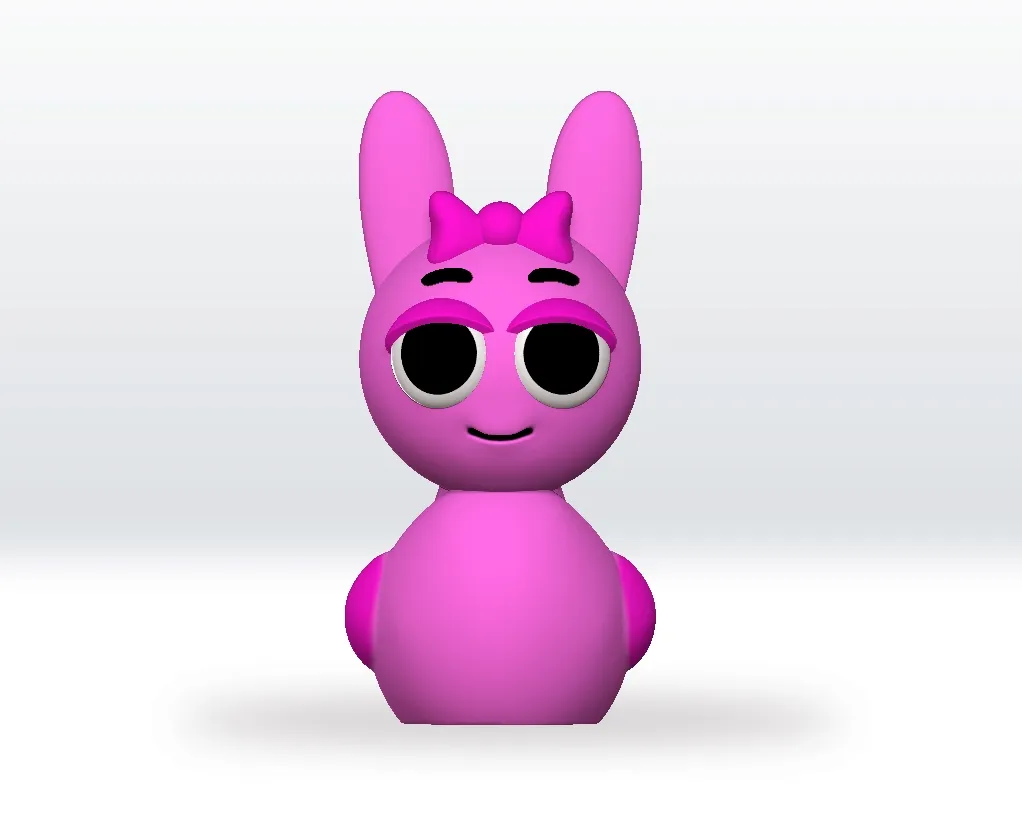 Characters & Creatures STL загрузка - Sprunki Pinki Duck STL file
