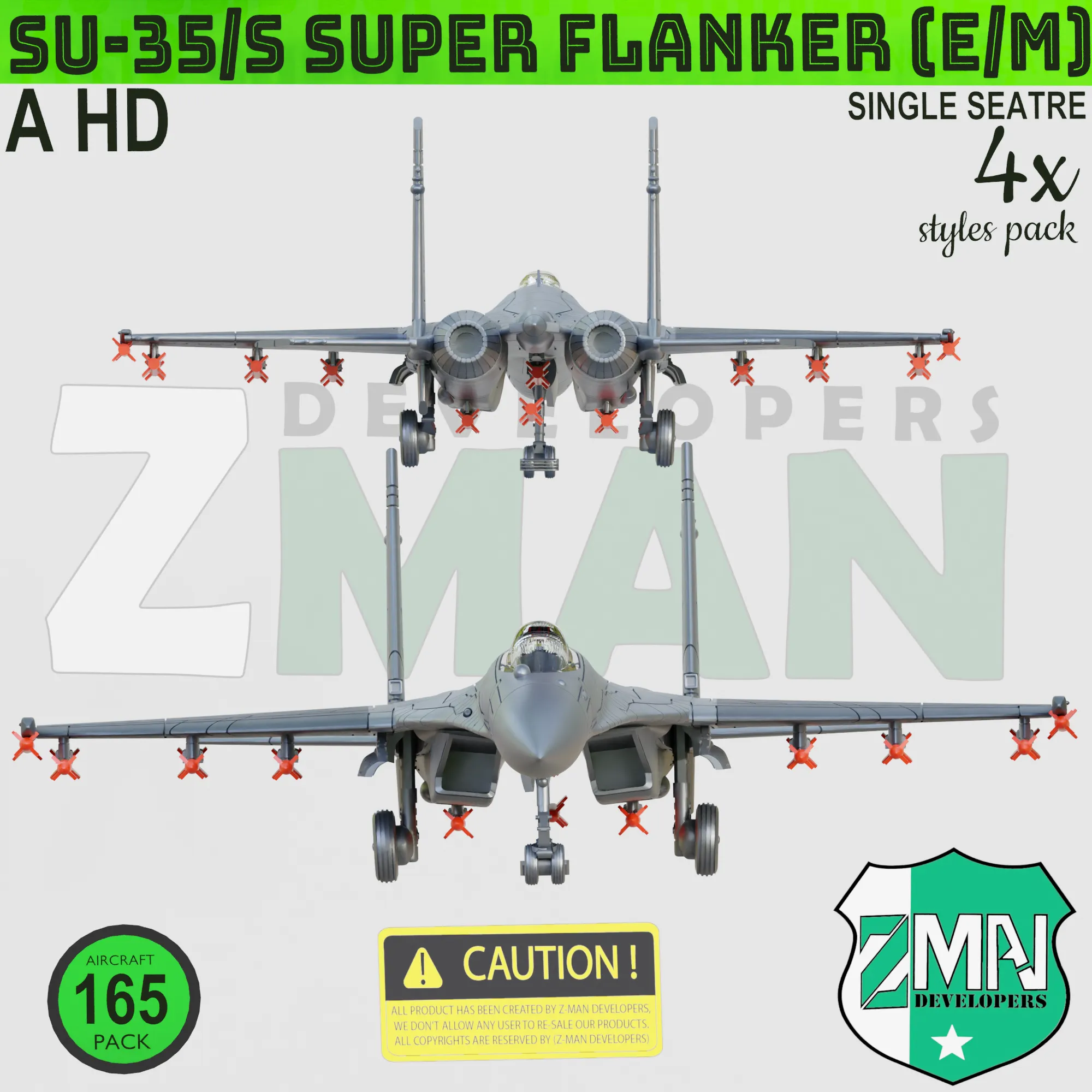 SU-35s (SUPER FLANKER E/M) V1 (4 IN 1)