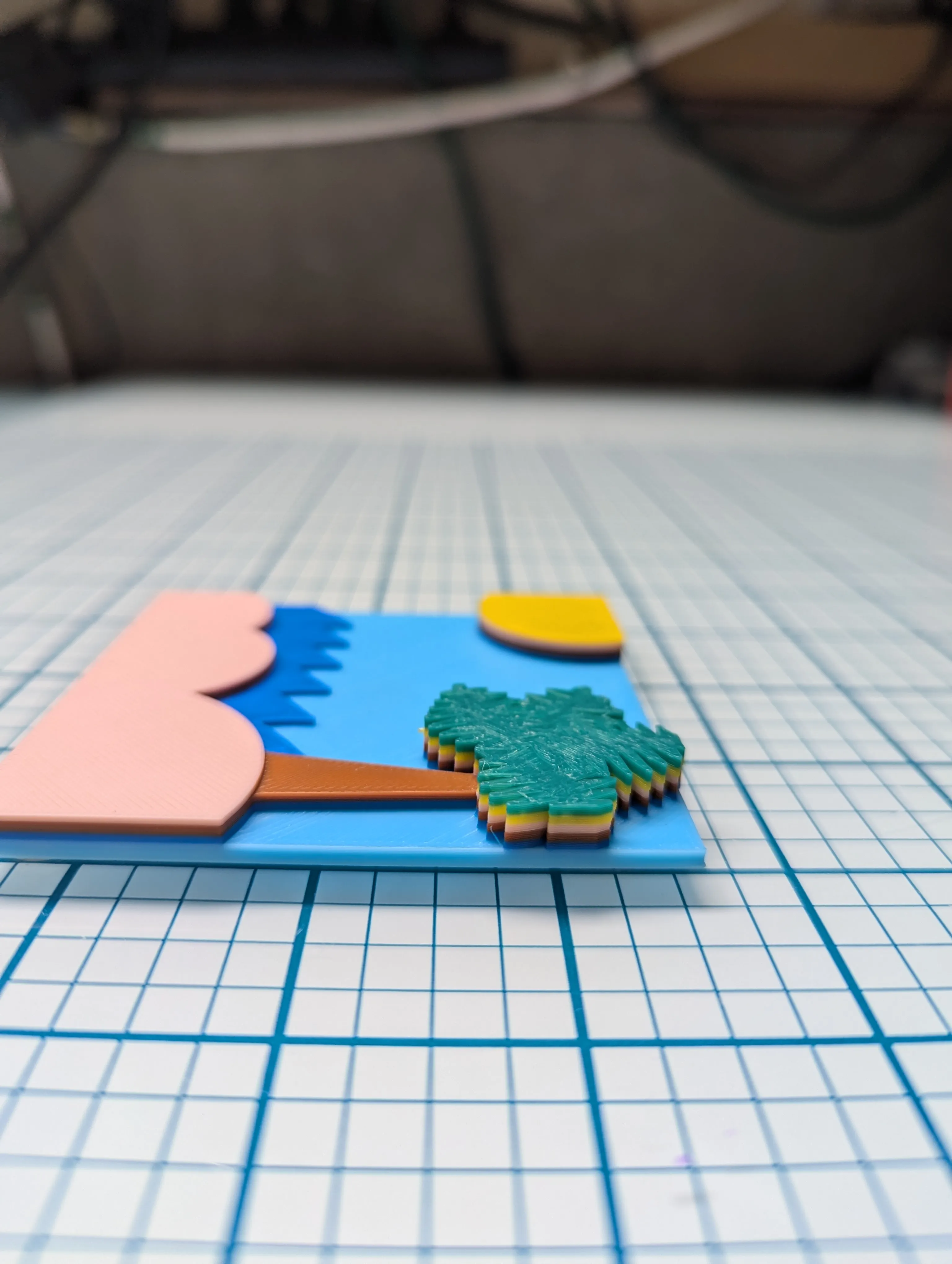 Color-by-Layers! Beach Magnet
