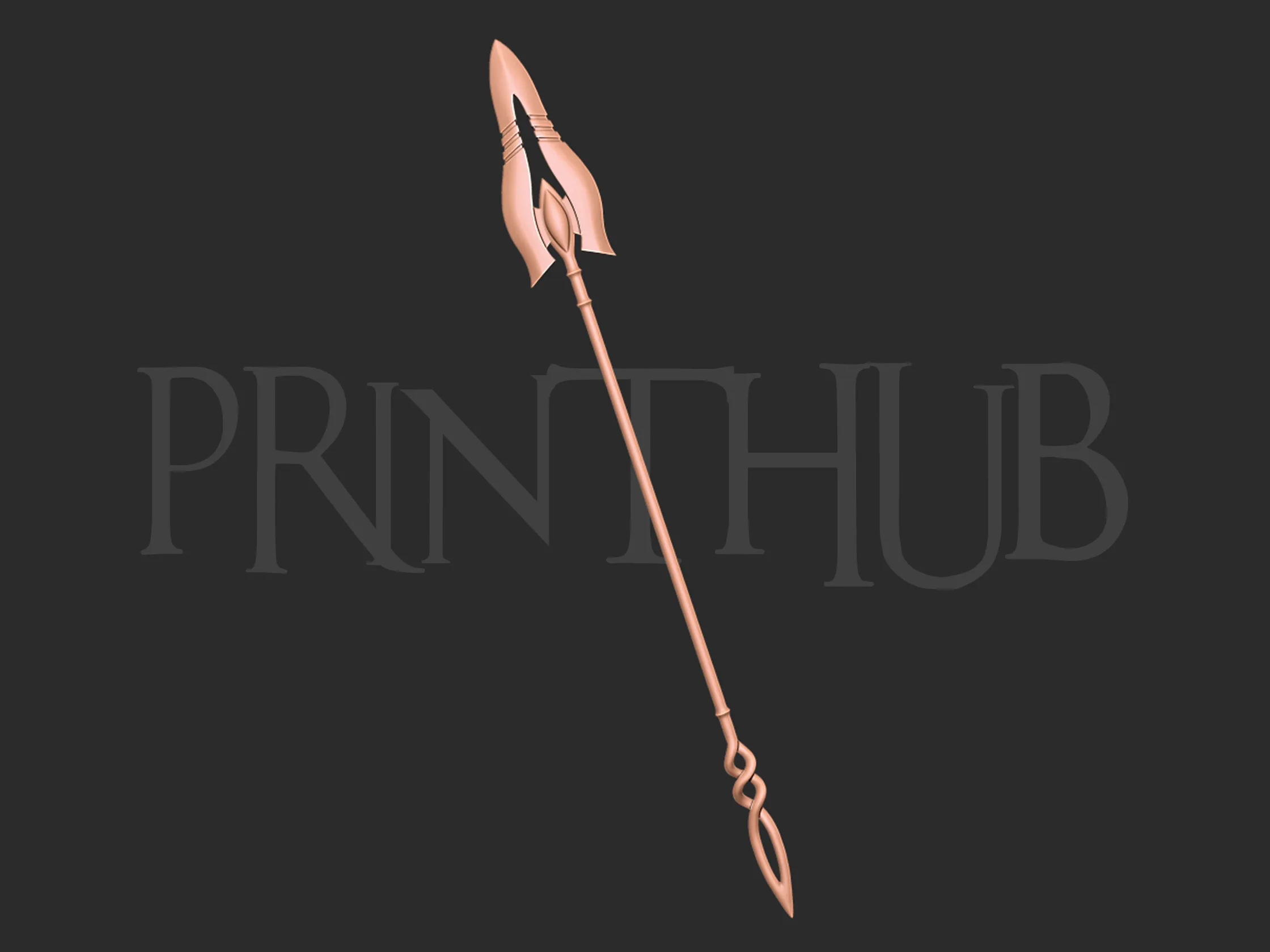 Asuka Langley Flare Spear Weapon 3d print model