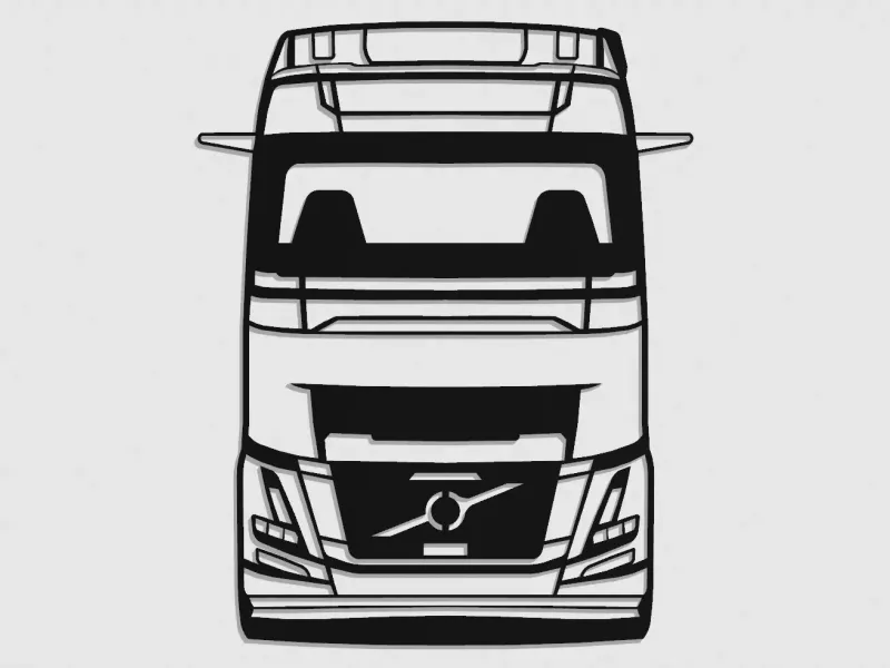 Volvo FH16 Aero front silhouettes