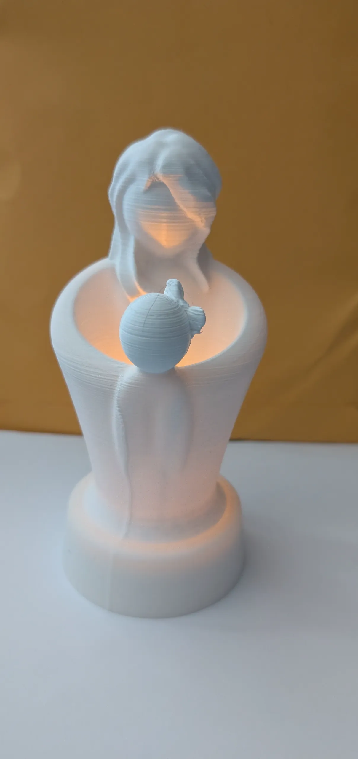 Mother and Daughter bracing their love  (NEEDS TEALIGHT)