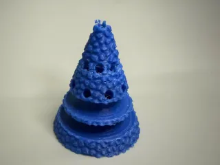 Christmas pine plug pen holder