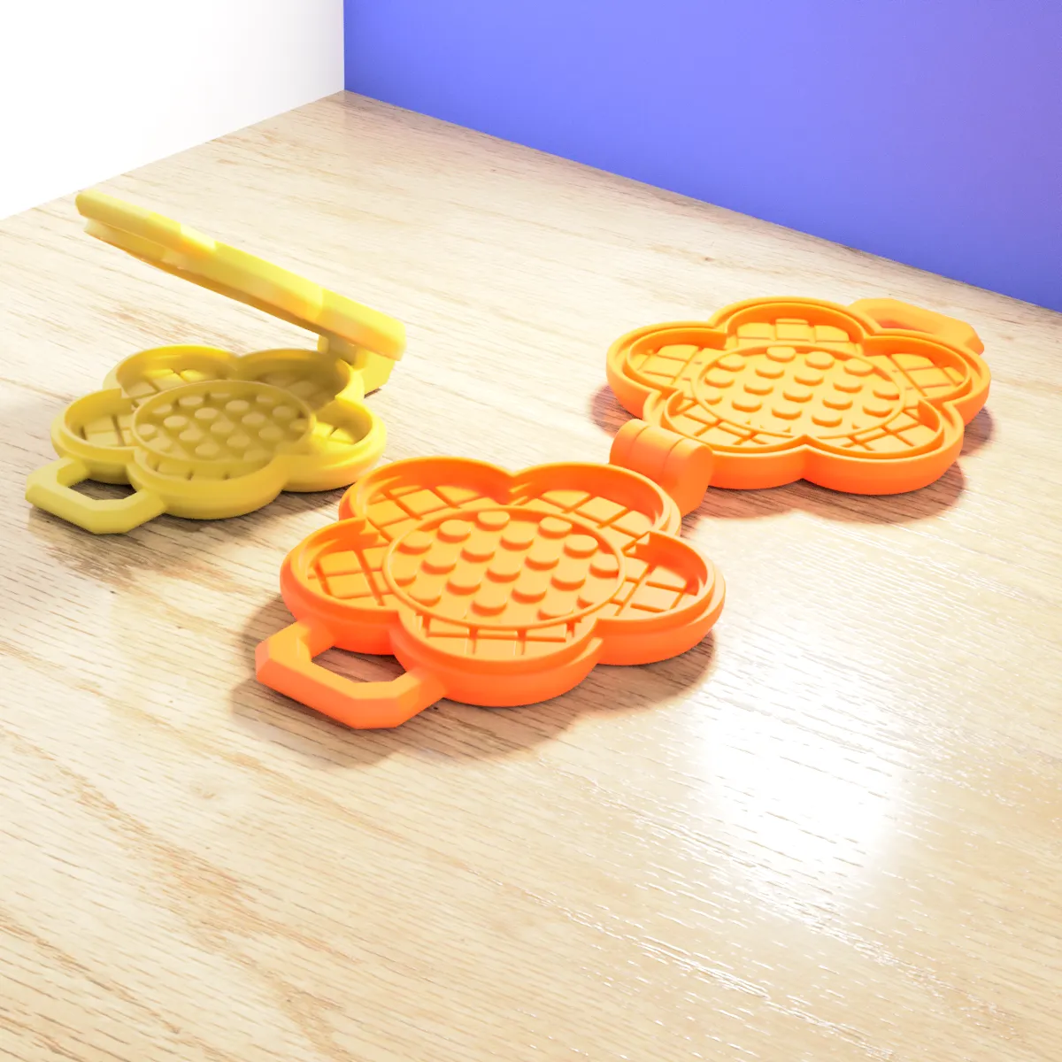 PRINT IN PLACE - GAUFRIER - FLEUR - POUR LE JEU SENSORIEL