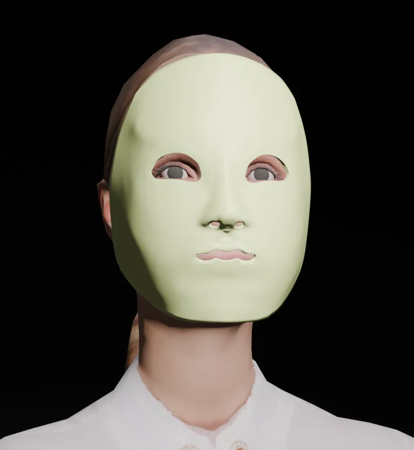 Valence - Set of 8 Blank Full-Face Masquerade Masks