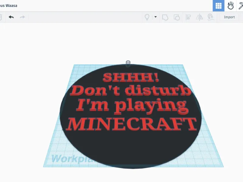 "SHHH! Don't disturb. I'm playing" signs