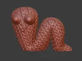 Knitted Worm (cute)-4
