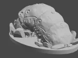 Rock Worm stomach 3D model PRINTABLE-0