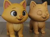 Cute Chibi Cat 3D Model STL File for 3D Printing-6