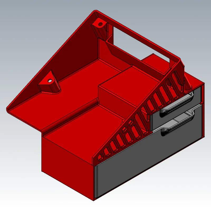 LCD Back Cover and Double Drawer for Creality Ender 3 Pro