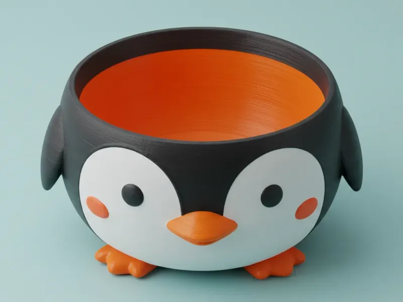 Penguin Plunge Bowl: The 3D Printed Soup Server of Cuteness.