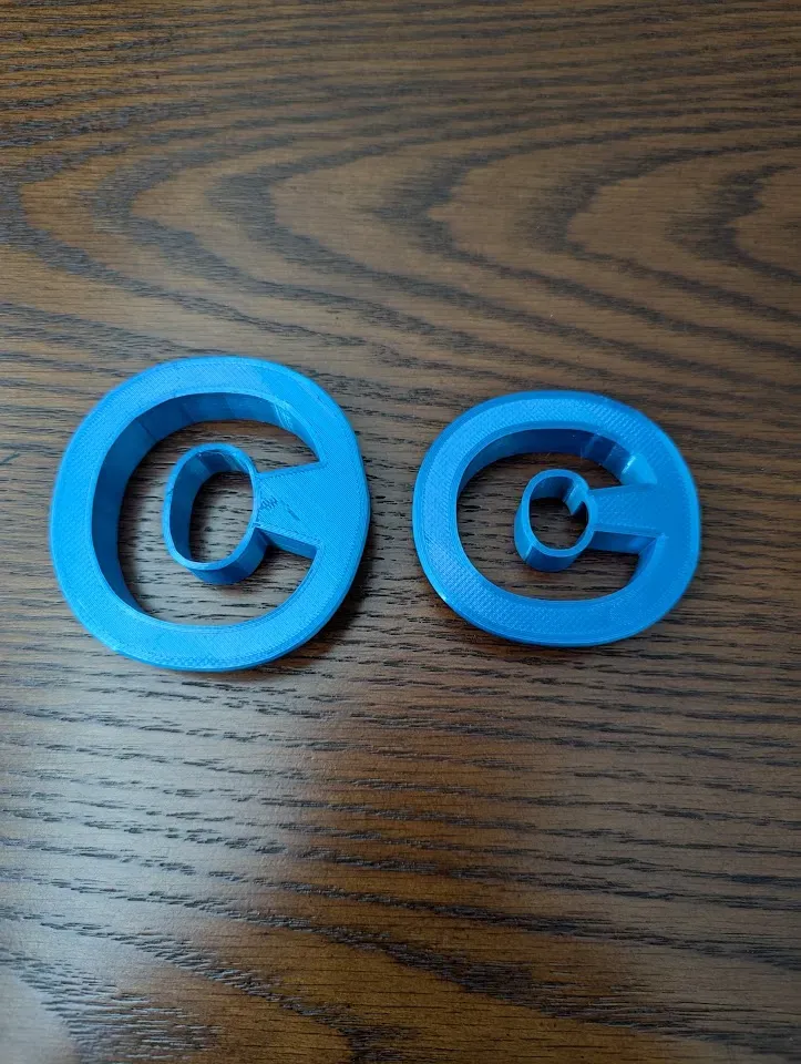 Letter C Alphabet Upper & Lower Case Cookie Cutter