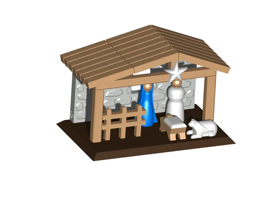 Diorama de crèche