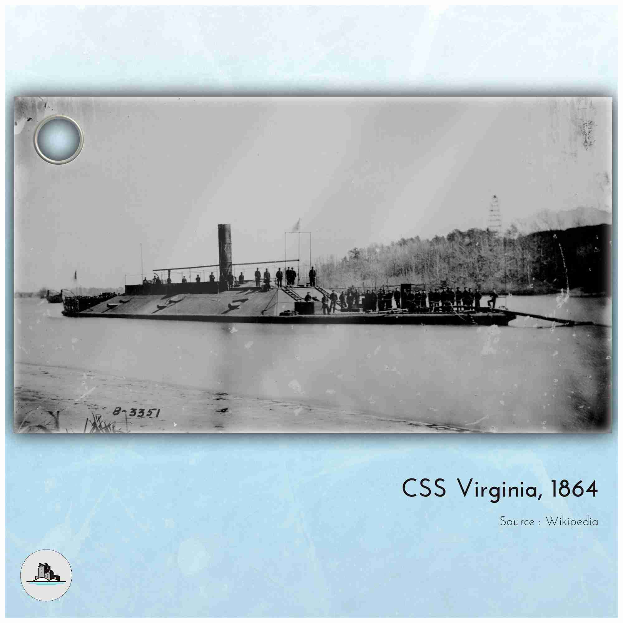 CSS Virginia Merrimack 1862 ironclad warship (2) - miniature | 3D ...