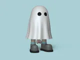 Funny Balls Out Ghost Halloween - Creative Decor Keychain-2