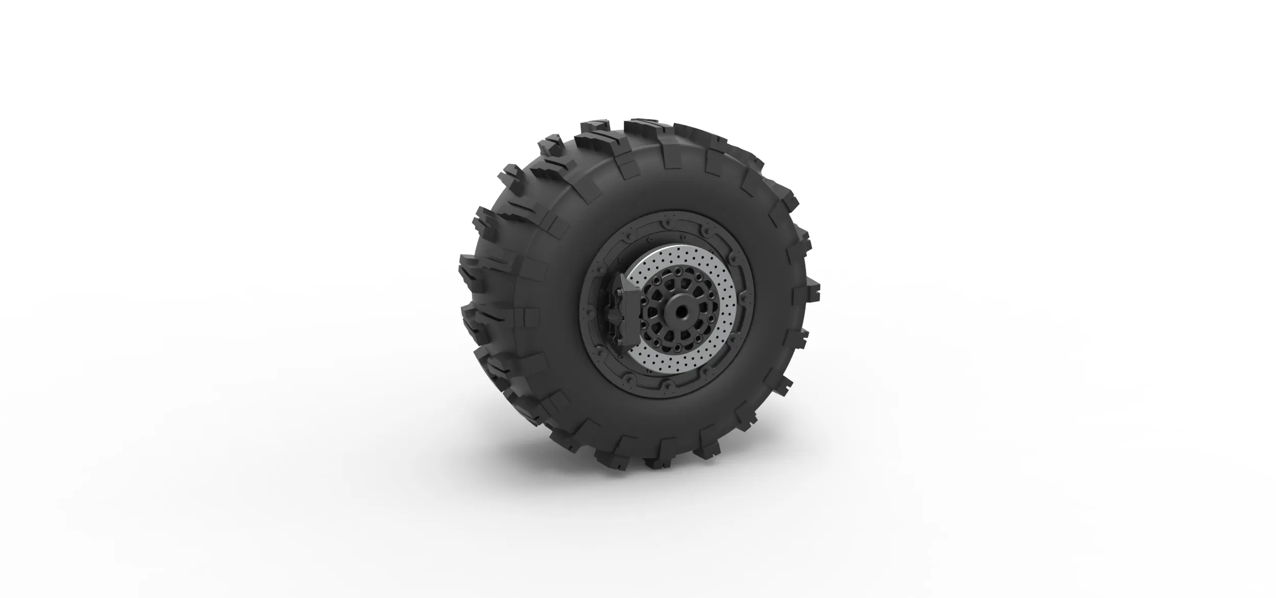 Rear wheel of Top fuel Dirt dragster motorcycle Scale 1:25