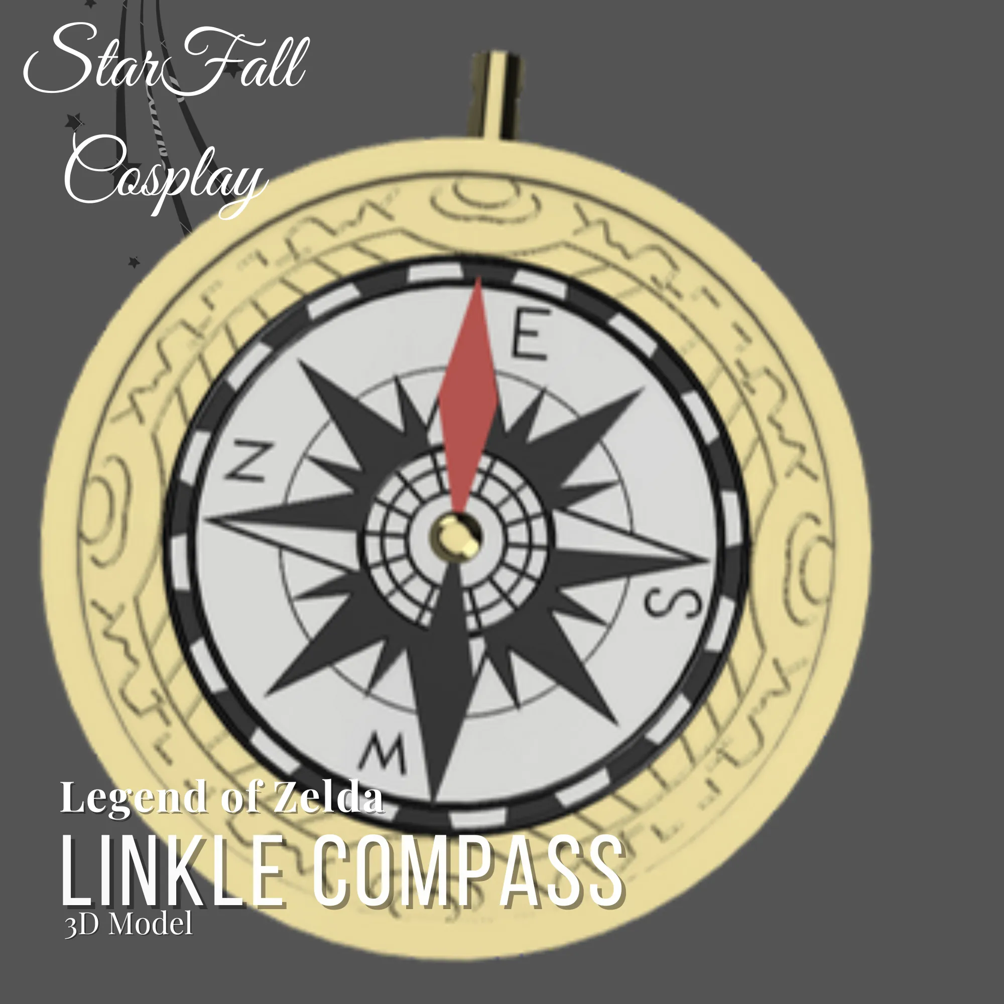 Linkle Compass 3D Model