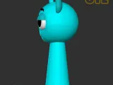 Sprunki Incredibox Sky Blue STL 3D Character Fanart-1