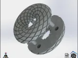 Rodin Coil TORUS .STL 190mm. x 70mm. Diameter | Pins-2