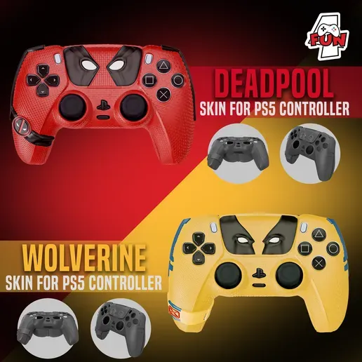 Both Deadpool & Wolverine BOOTY PS5 Controller Skin/Cover