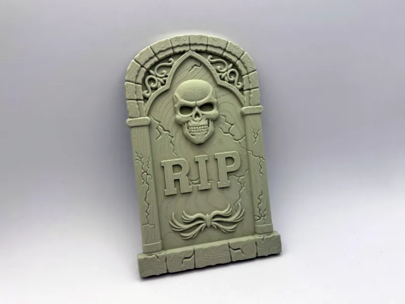 R.I.P Halloween Skull Sign