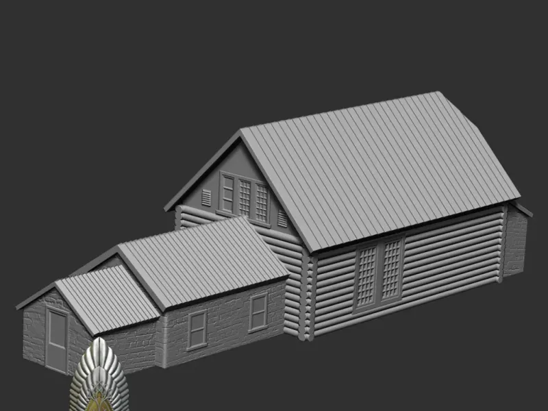 N Skala Zug Canadian Pacific Haus 3d digitaler Download