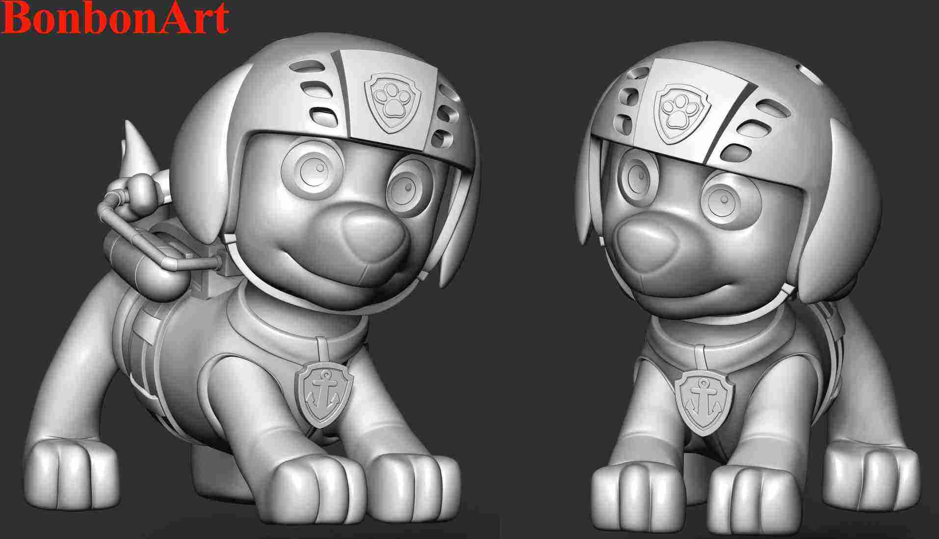 Zuma - Paw Patrol 3D model 3D printable