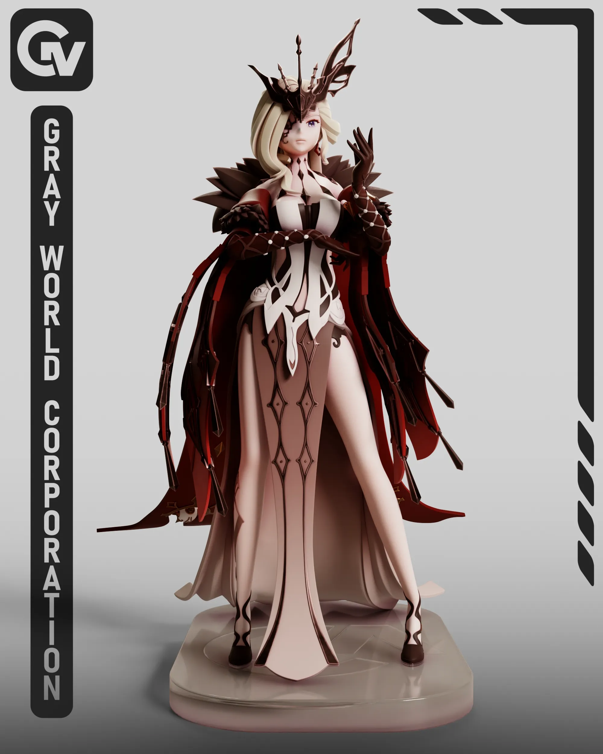 Characters & Creatures STL загрузка - La Signora | Genshin Impact