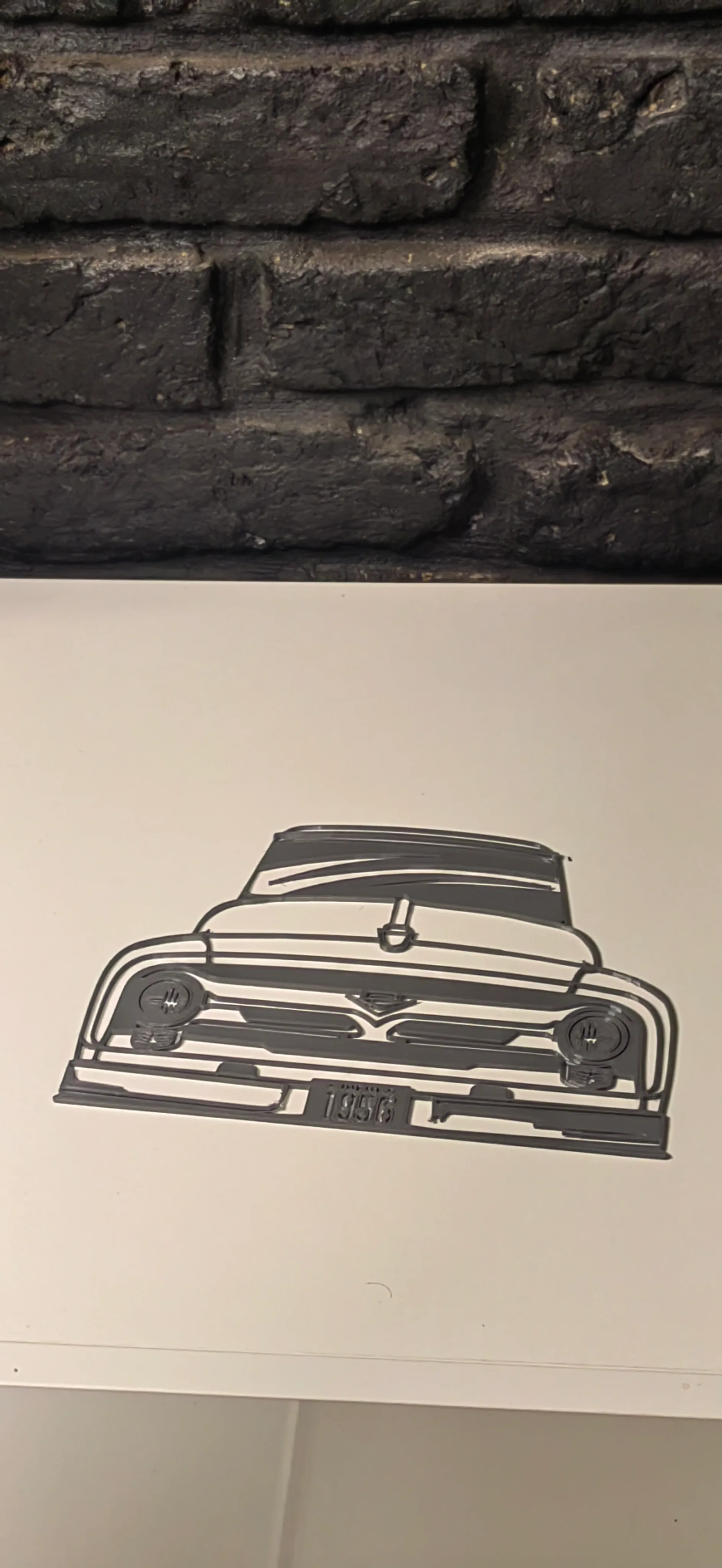 3D Printed 1956 Ford Pickup Wall Art