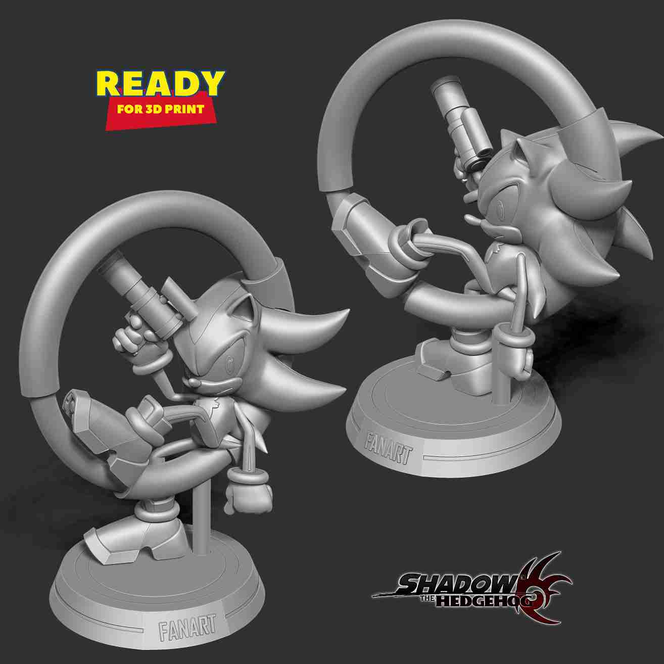 Shadow - Sonic The Hedgehog 3D Print Model