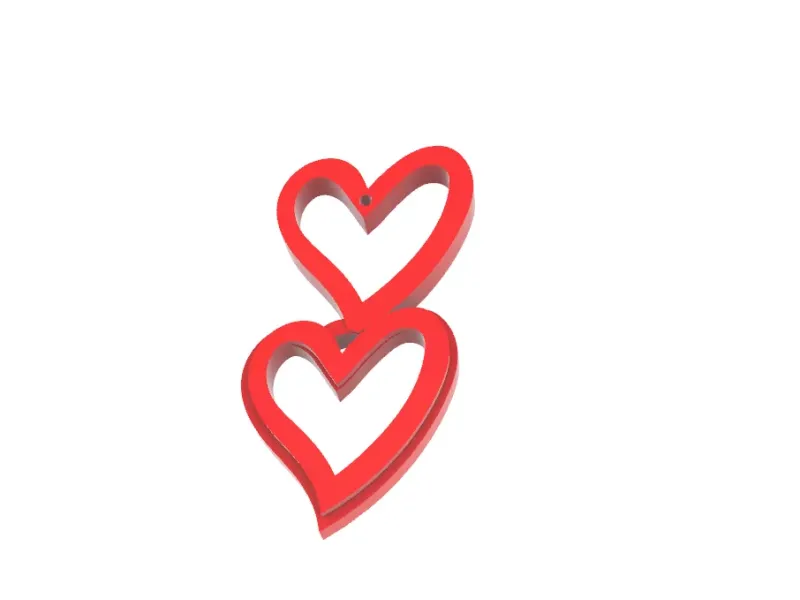 HEART DESIGN EARRING