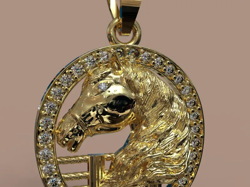 horse pendant