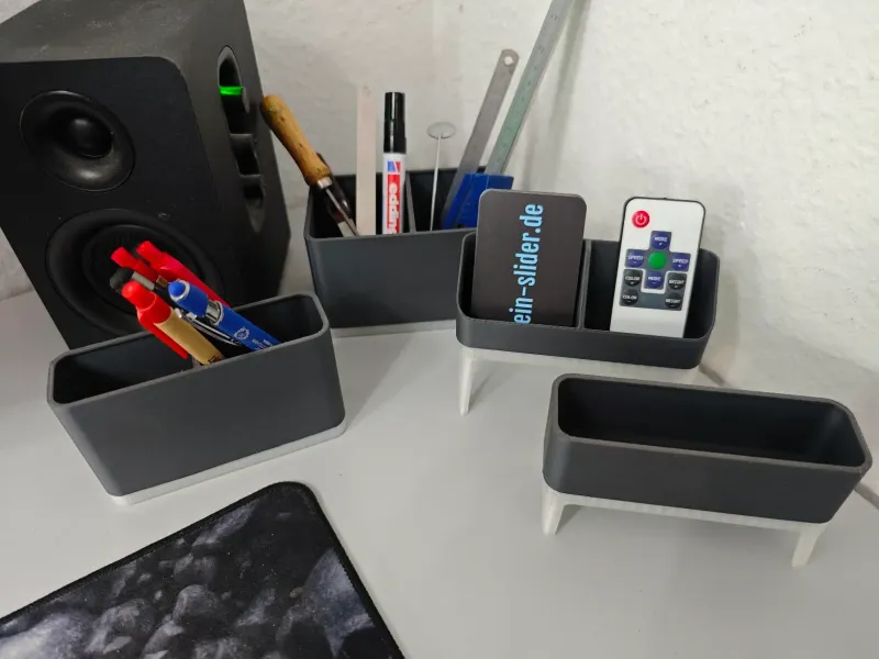 Schreibtischorganizer / Pflanzgefäß mit Ständer und vielen Optionen