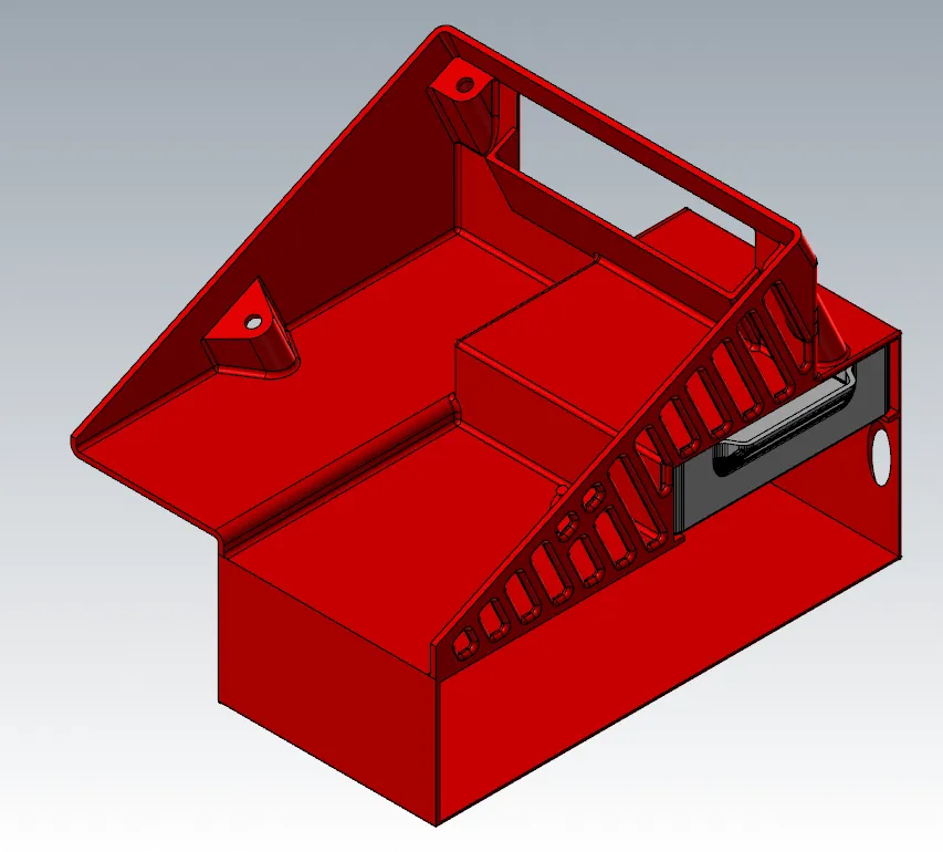 LCD Back Cover and Double Drawer for Creality Ender 3 Pro