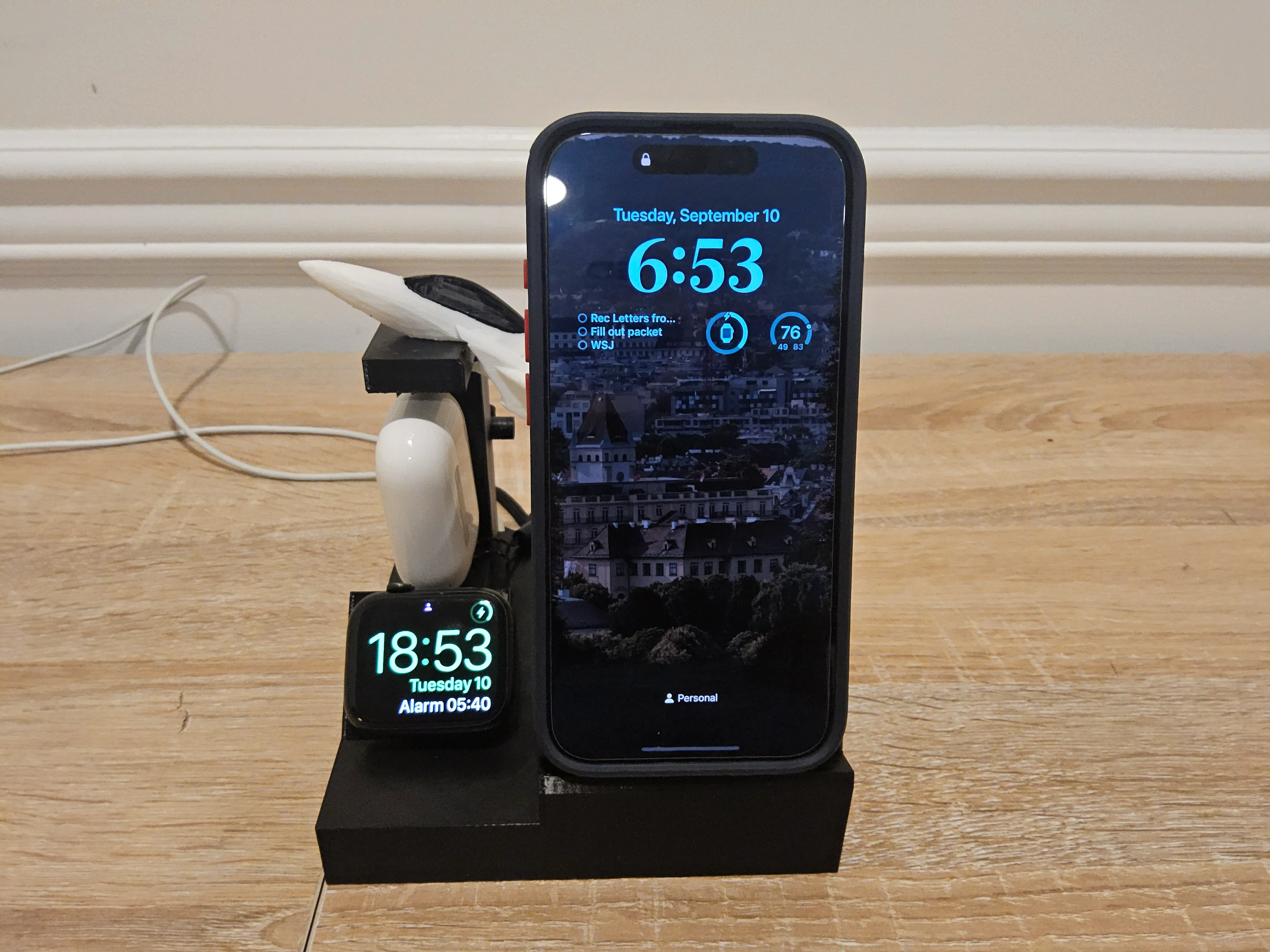Fighter Jet Charging Dock - Phone, Watch, Earbuds