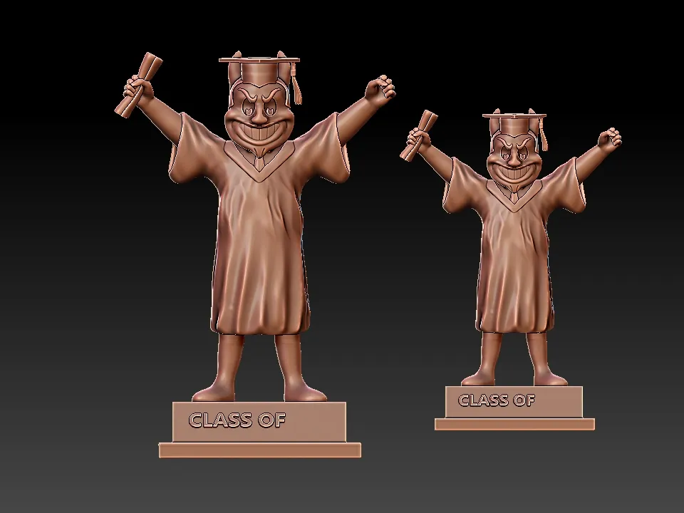 GRADUATION MASCOT ARIZONA STATE UNIVERSITY - 3D PRINT