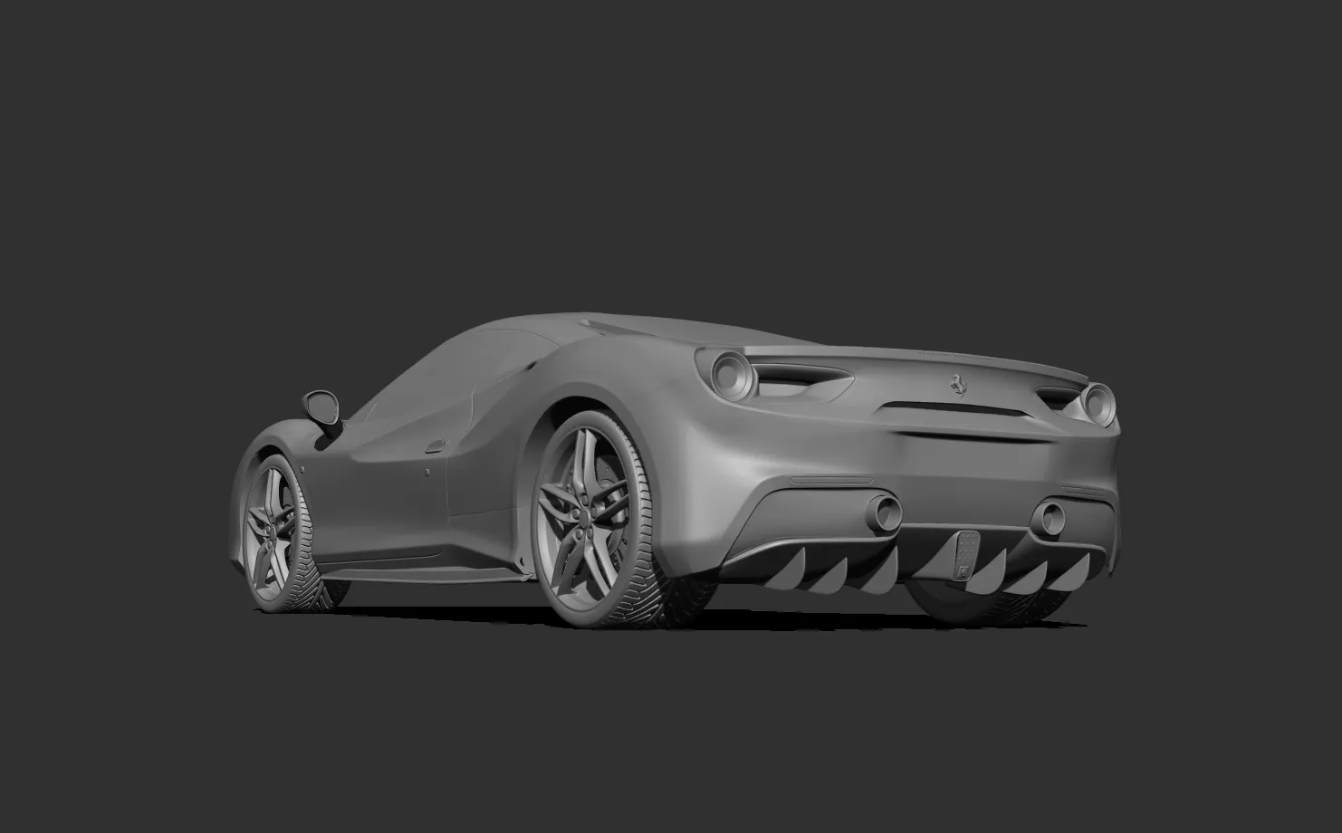 Ferrari 488 GTB 3d print model