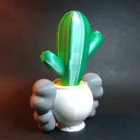 KAWS PLANTER WITH CACTUS (DIVIDED BY COLOURS)-3