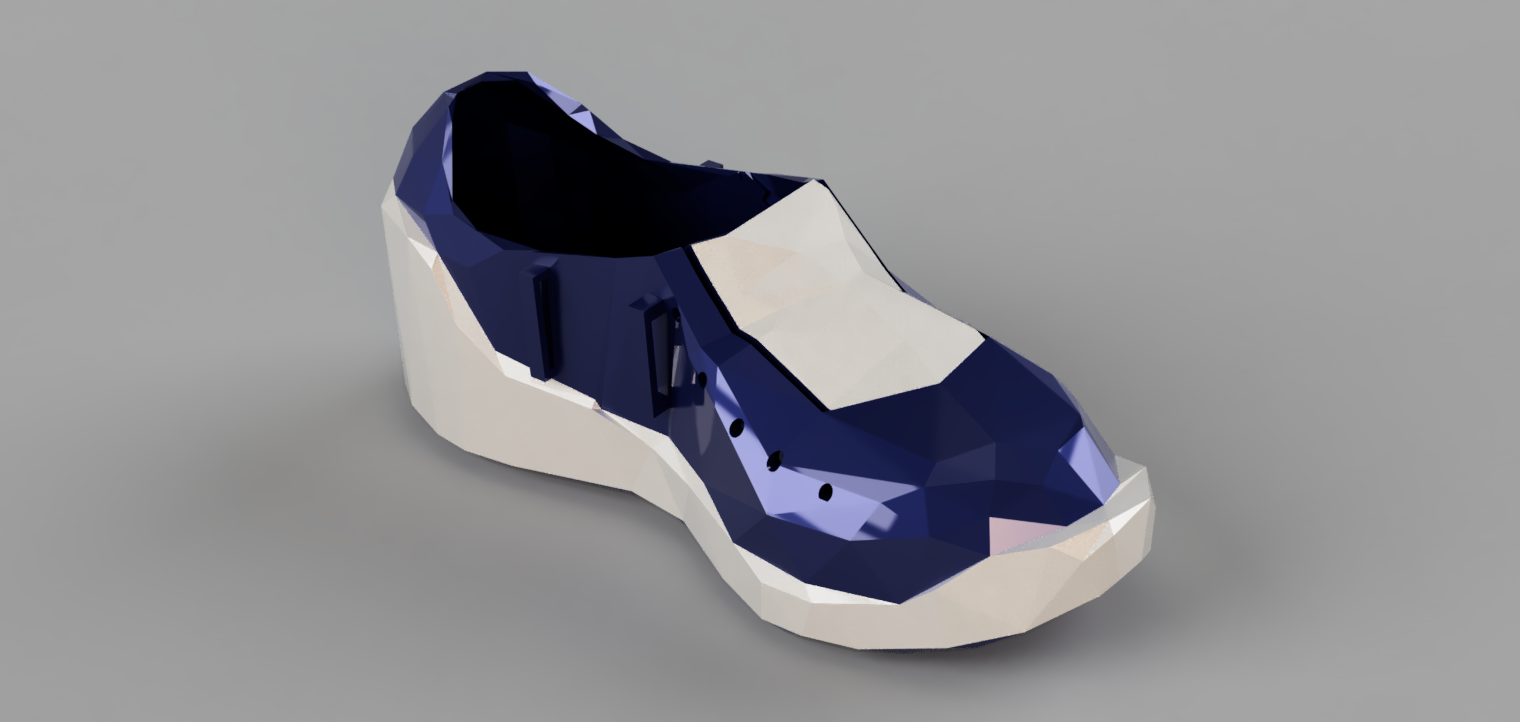 Low Poly Dovetail Elastic Shoe