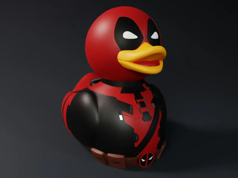 Cute Deadpool Rubber Duck