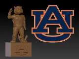 NCAA - AUBURN TIGERS FOOTBALL MASCOT - 3D PRINT-0