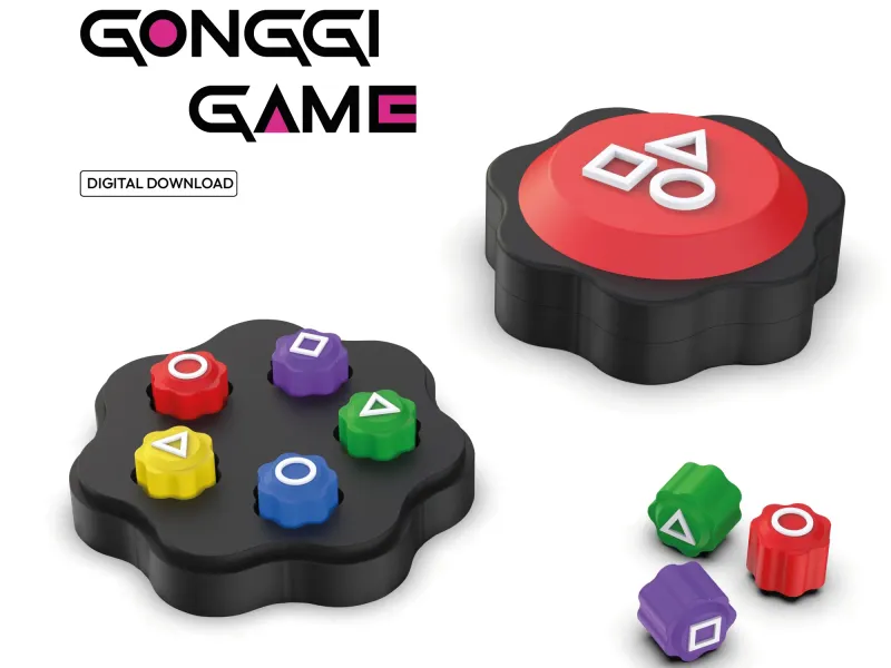 Squid Game Style Gonggi Set, Gonggi Game Set, Korean Jack