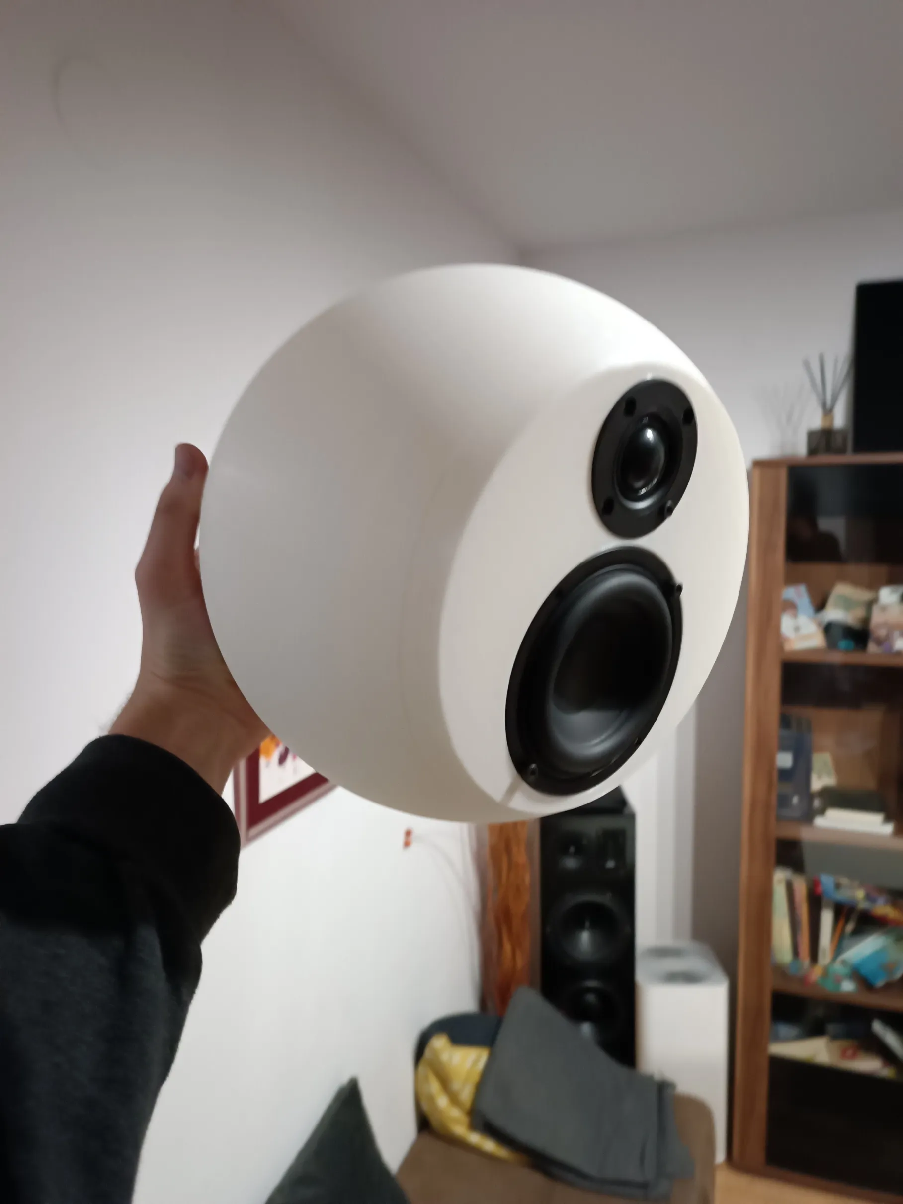 Sound & Audio Equipment STL Download - Spherical two way speaker with ...