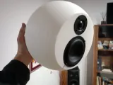 Spherical two way speaker with passive radiator-2