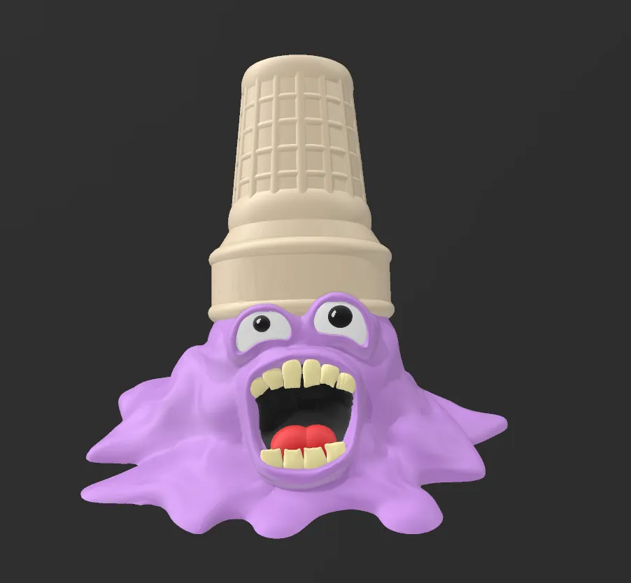 creepy melting ice cream