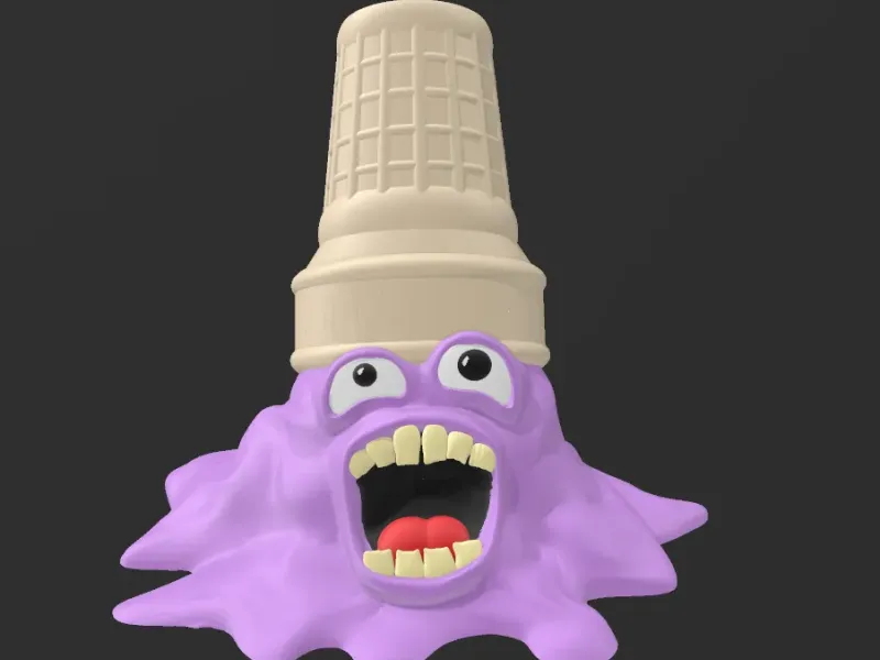 creepy melting ice cream