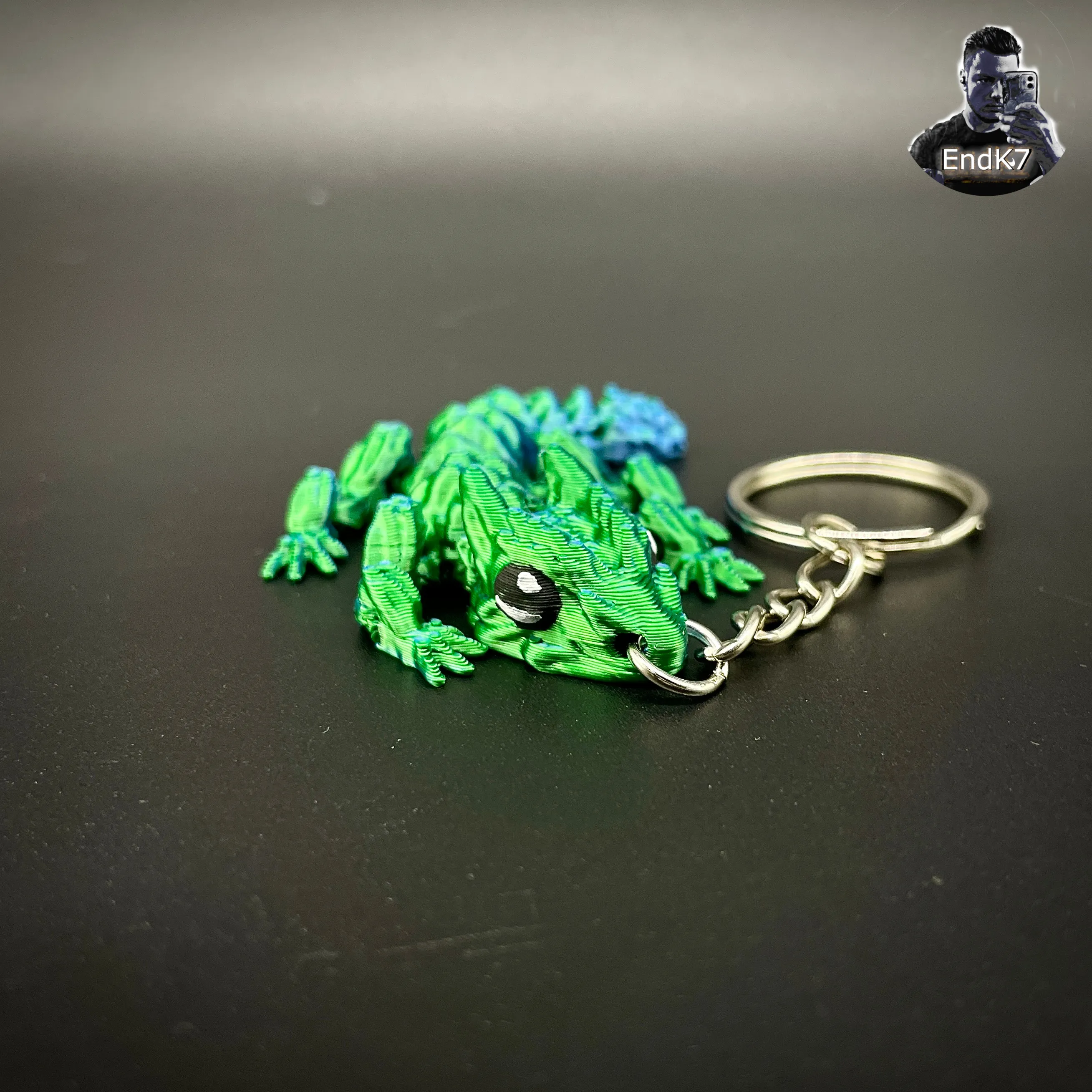 Little Grass Dragon Keychain 🐉 - Articulated