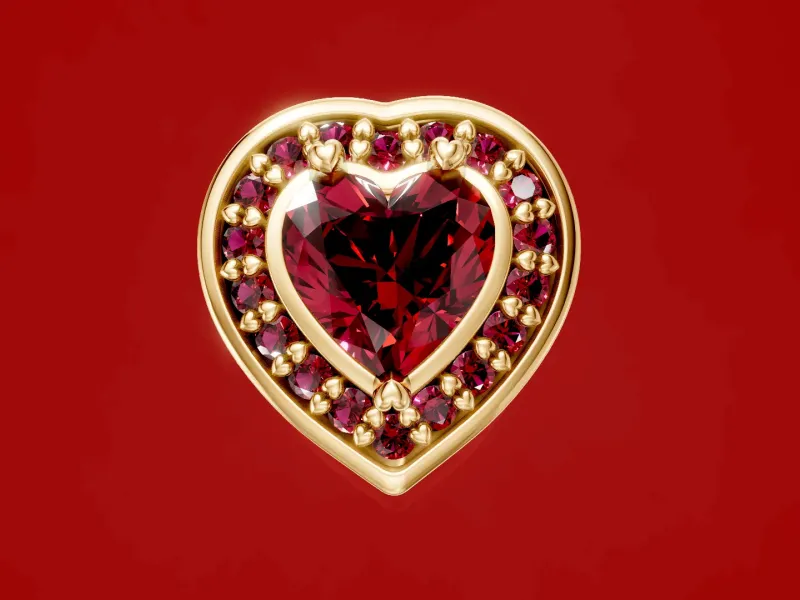 Halo Heart Earrings are designed in teh spirit of valentine'