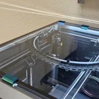 CREALITY K1 & K1 MAX glass Top Lid Riser & Slider clips-1